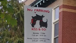 No parking sign